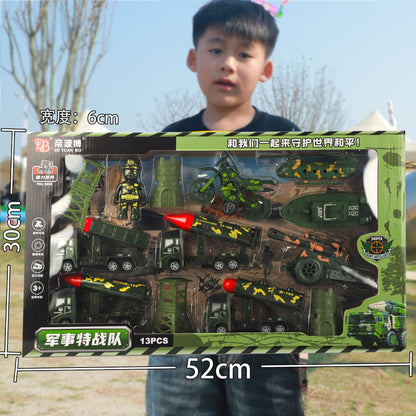 Free shipping engineering car suit toy fire model back force inertia car boys kindergarten students small gifts wholesale - image 2