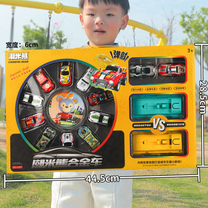 Free shipping engineering car suit toy fire model back force inertia car boys kindergarten students small gifts wholesale - image 3