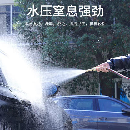 High-Pressure 4-Point Booster Water Gun Spray Gun Car Wash Spray Gun Adjustable Watering Flower and Vegetable Water Gun Hose Water Gun - image 4