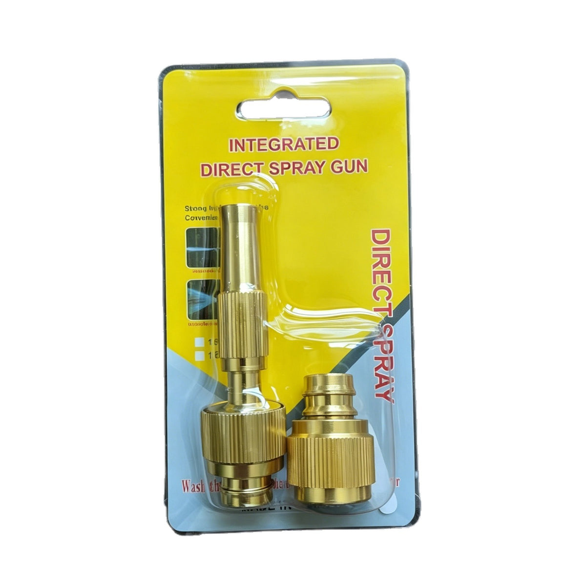 High-Pressure 4-Point Booster Water Gun Spray Gun Car Wash Spray Gun Adjustable Watering Flower and Vegetable Water Gun Hose Water Gun - image 5