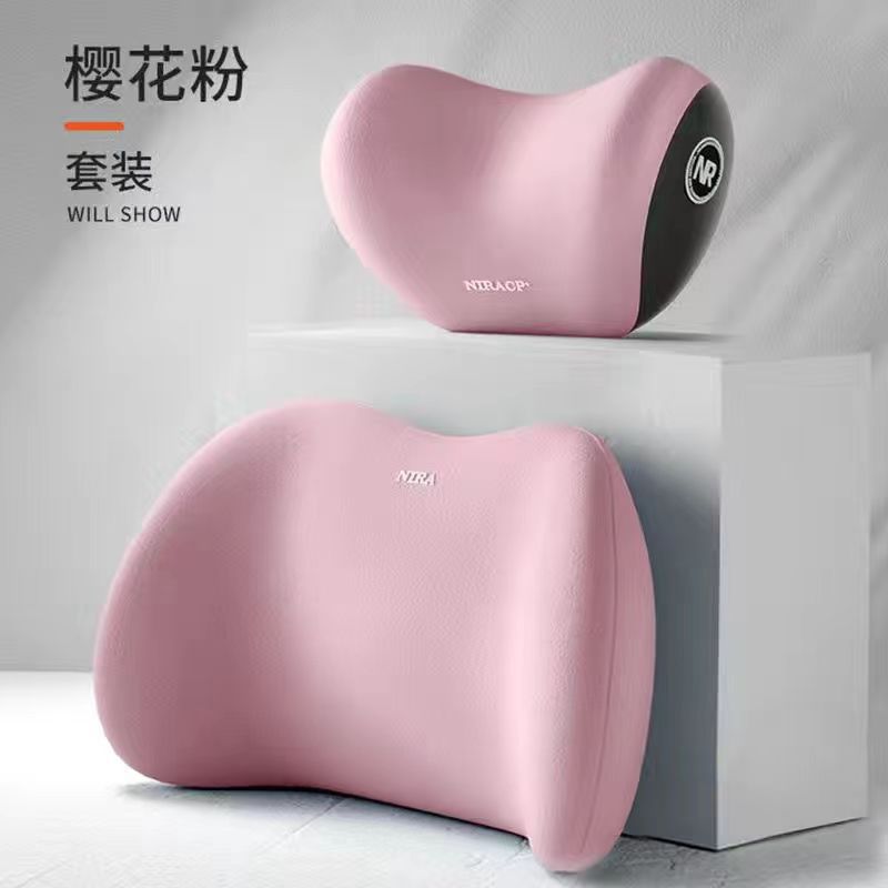 New Car Headrest and Lumbar Support Set, Car Memory Foam Lumbar Support, Car Headrest, Neck Pillow, Car Accessories - image 4