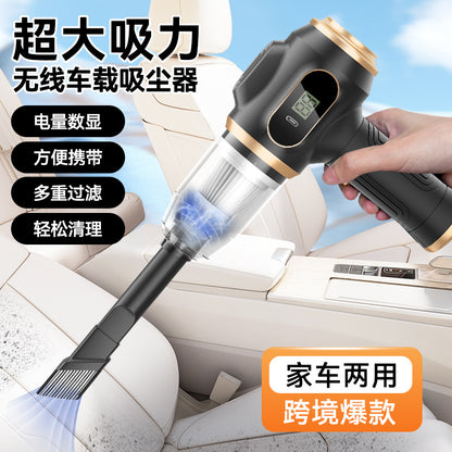 Cross-Border Car Vacuum Cleaner, Portable Wireless Handheld Vacuum Cleaner, Dual-Use for Car and Home, Super Strong Suction, Car Dust Blower - image 1