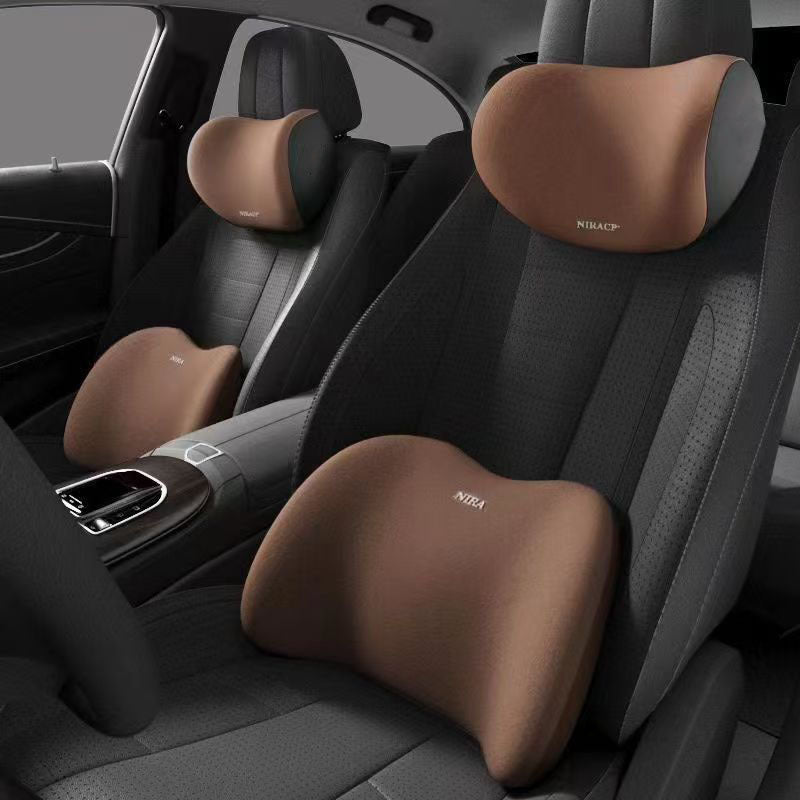 Car Headrest Neck Pillow Lumbar Pillow Car Pillow Car Neck Pillow Memory Seat Backrest Waist suit Cushion - image 1