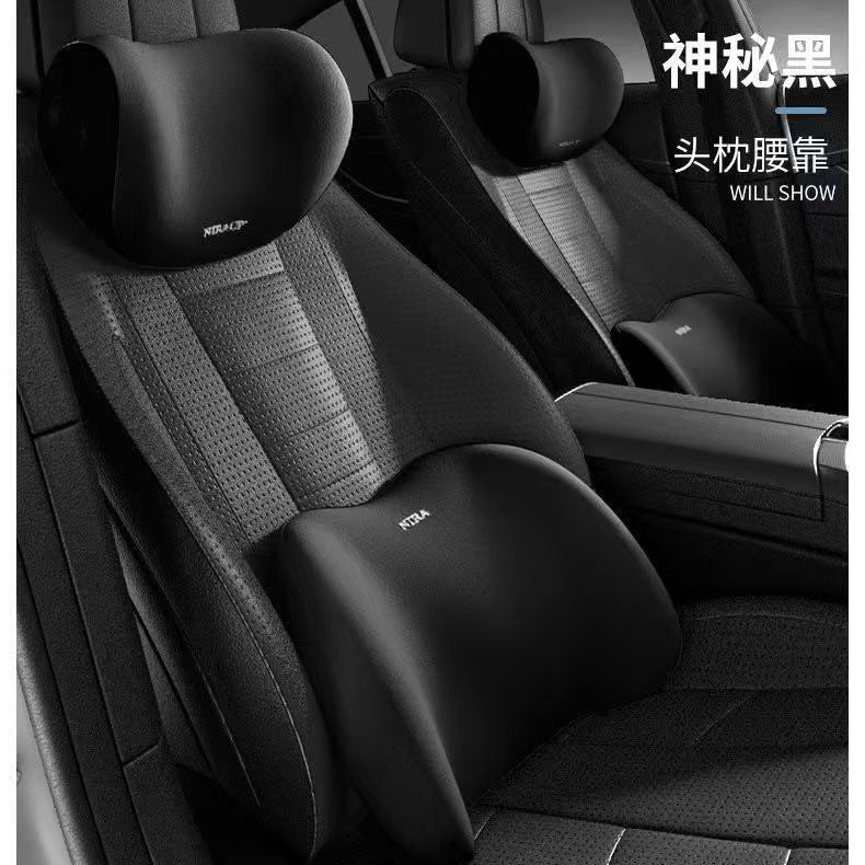 Car Headrest Neck Pillow Lumbar Pillow Car Pillow Car Neck Pillow Memory Seat Backrest Waist suit Cushion - image 2