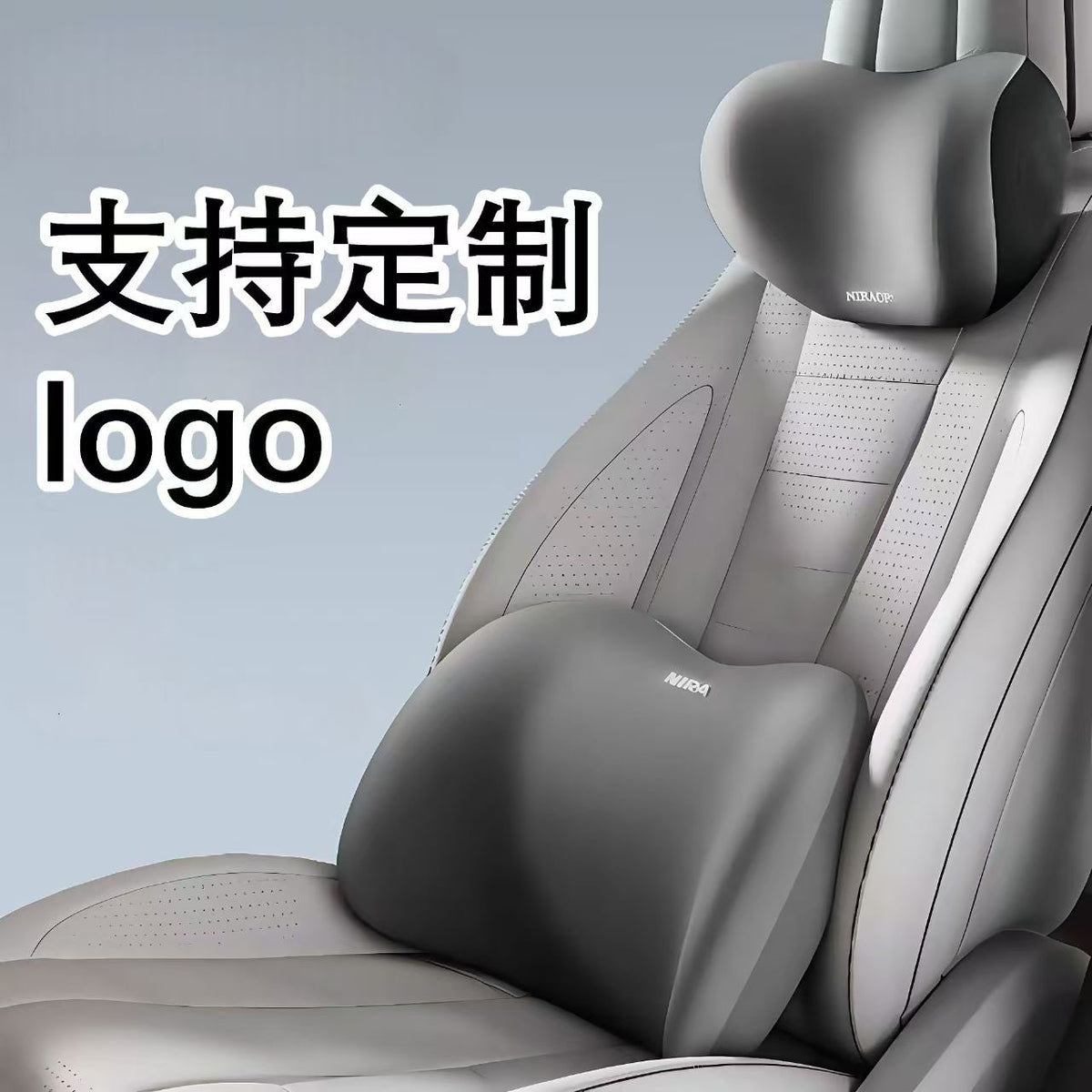 Car Headrest Neck Pillow Lumbar Pillow Car Pillow Car Neck Pillow Memory Seat Backrest Waist suit Cushion - image 4