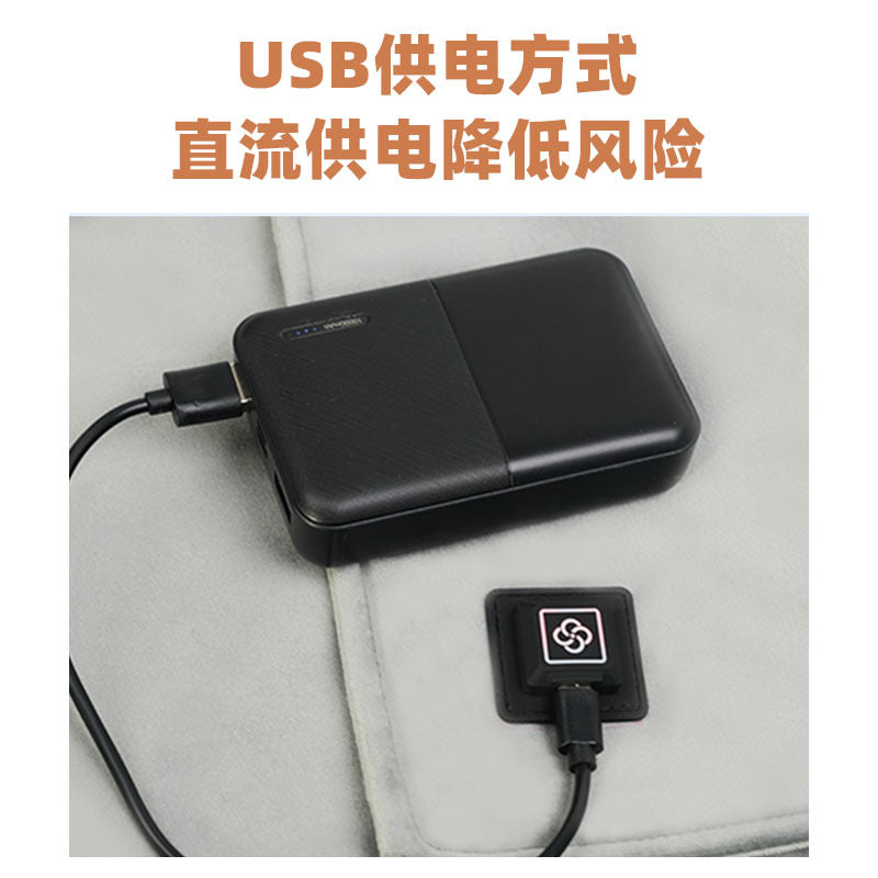 USB Heating Pad with Adjustable Temperature, Hot Compress, Waist Protection, Electric Heating Pad, Office, Home, Car Seat Heating Cushion - image 3