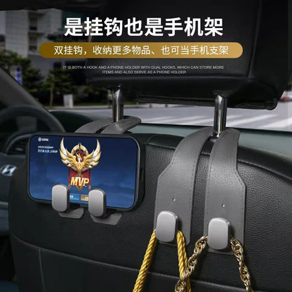 Car Rear Seat Storage Small Hook Car Seat Back Multi-Functional Hidden Suede Storage Hidden - image 3