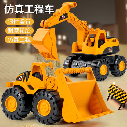 Excavator Large Inertia Driving Engineering Vehicle Toy Children's Thickened and Fall-Resistant Beach Excavator Shovel Truck Wholesale - image 1