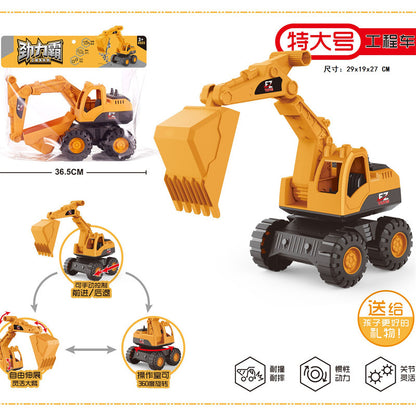 Excavator Large Inertia Driving Engineering Vehicle Toy Children's Thickened and Fall-Resistant Beach Excavator Shovel Truck Wholesale - image 4