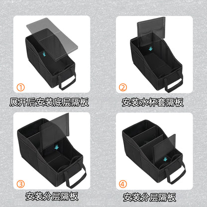 Cross-Border Car Seat Storage Box Car Trunk Storage Box Large Capacity Foldable Car Tool Box - image 3