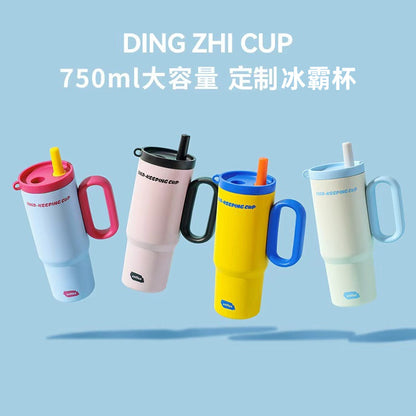 Ice霸 Cup Large Capacity 316 Stainless Steel Ceramic Inner Liner Thermos Cup Custom Car Water Cup with a Light Luxury and High-End Feel - image 1