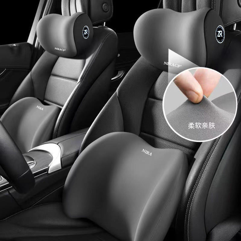 Car Headrest and Lumbar Support Set, Free Shipping, Car Cushion, Memory Foam Lumbar Support, Car Supplies, Neck and Waist Support Pillow - image 3