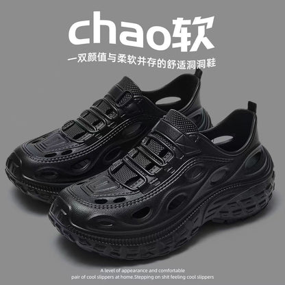 Fishing Shoes with Tire-Like Soles for Men, Summer Outdoor Non-Slip Thick-Soled Clogs, Breathable Beach Sandals for Women - image 1