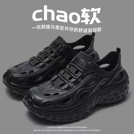 Fishing Shoes with Tire-Like Soles for Men, Summer Outdoor Non-Slip Thick-Soled Clogs, Breathable Beach Sandals for Women - image 1