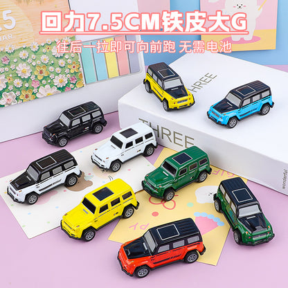 Children's Mini Pull-Back Tin Off-Road Vehicle Pull-Back Car Toy Car Racing Model Car Toy Street Stall Wholesale - image 1