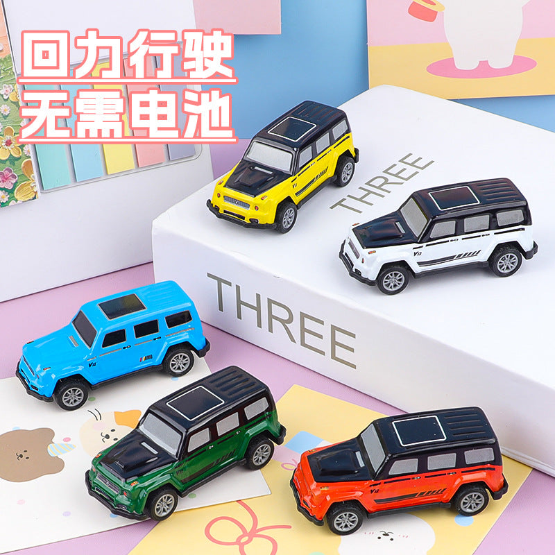 Children's Mini Pull-Back Tin Off-Road Vehicle Pull-Back Car Toy Car Racing Model Car Toy Street Stall Wholesale - image 2