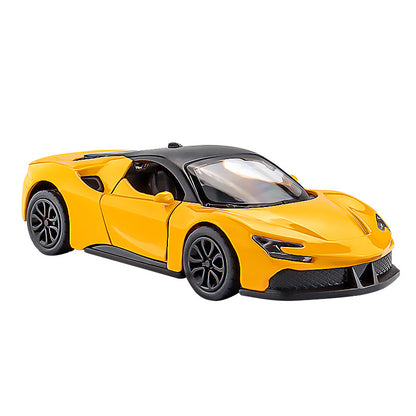 Cross-Border 1:43 Alloy Sports Car Model Boy Three-Door Pull-Back Simulation Toy Car Model Ornaments Gift Wholesale - image 5