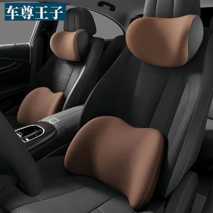 Car Lumbar Support Cushion Seat Backrest Car Cushion Driving Lumbar Support Waist Pillow Headrest - image 1