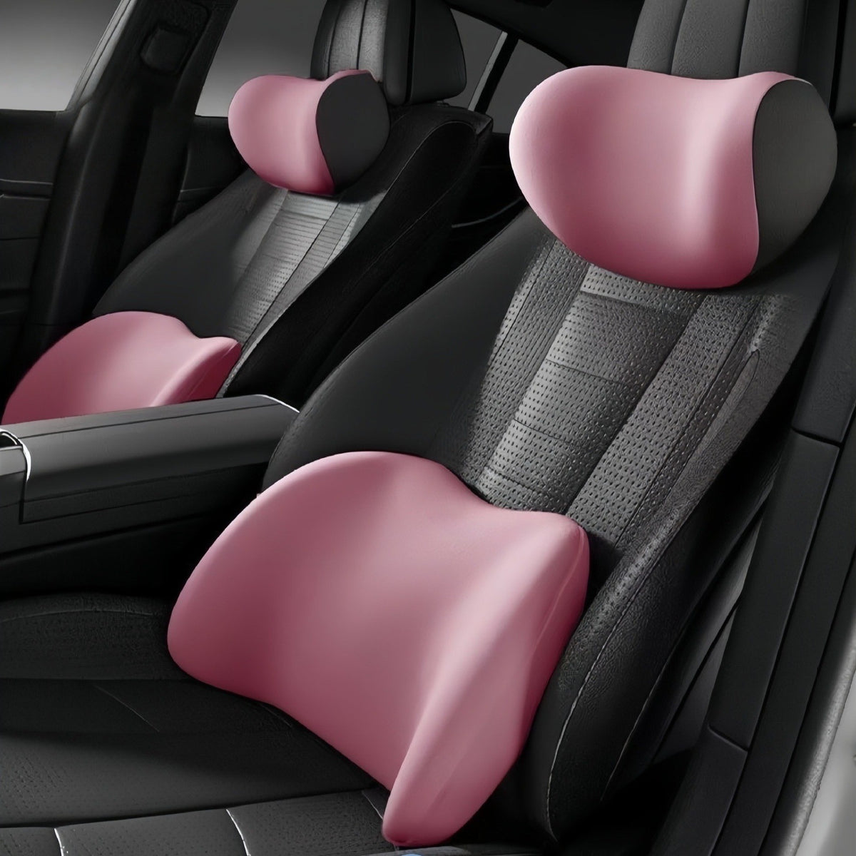 Car Lumbar Support Cushion Seat Backrest Car Cushion Driving Lumbar Support Waist Pillow Headrest - image 3