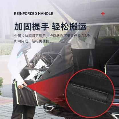 Folding Bike Storage Box for Car Trunk 14inch to 20inch Parking Space Loading Box Loading Storage Bag - image 3