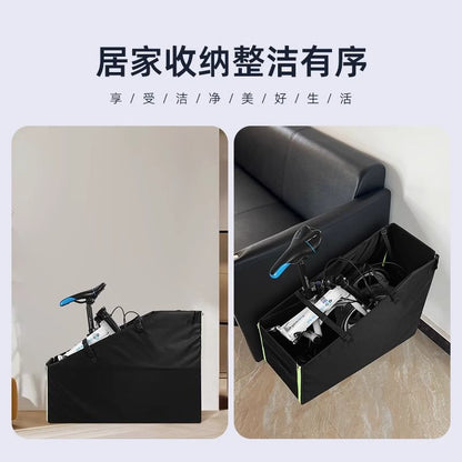 Folding Bike Storage Box for Car Trunk 14inch to 20inch Parking Space Loading Box Loading Storage Bag - image 4