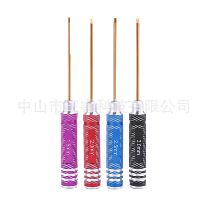Rc Remote Control Car Model Screwdriver, Aircraft Model Hexagonal Titanium-Plated Set, Special Repair Tools for Car Models, Titanium Alloy - image 2