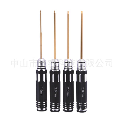 Rc Remote Control Car Model Screwdriver, Aircraft Model Hexagonal Titanium-Plated Set, Special Repair Tools for Car Models, Titanium Alloy - image 3