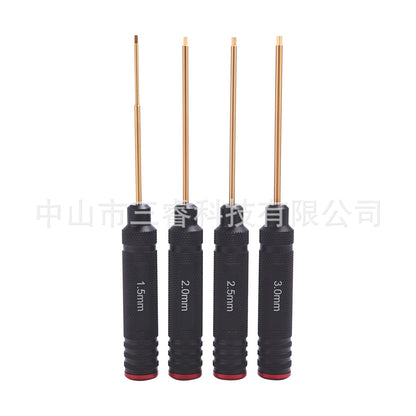 Rc Remote Control Car Model Screwdriver, Aircraft Model Hexagonal Titanium-Plated Set, Special Repair Tools for Car Models, Titanium Alloy - image 4