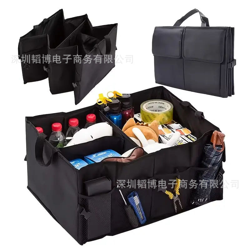 Car Trunk Storage Box Multifunctional Folding Oxford Cloth Storage Bag Car Debris Storage Box - image 1