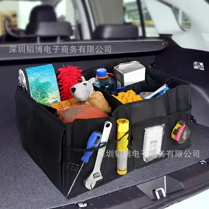 Car Trunk Storage Box Multifunctional Folding Oxford Cloth Storage Bag Car Debris Storage Box - image 2