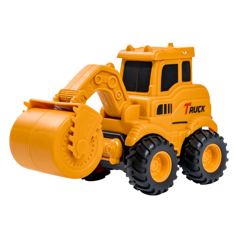 Children's Press-And-Go Inertia-Powered Engineering Excavator Toy Car Plastic Bulldozer Kids' Toy Gift Wholesale - image 5