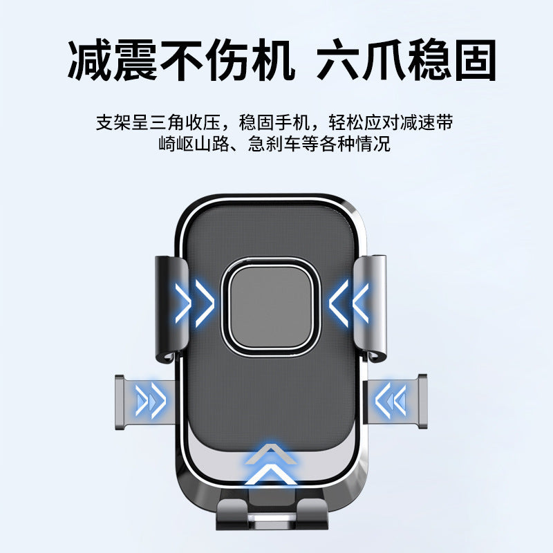 Motorcycle Mobile Phone Holder Navigation Support Frame Electric Vehicle Bicycle Anti-Shake Fixed One-Hand Retrieval Shock Absorption Riding - image 3