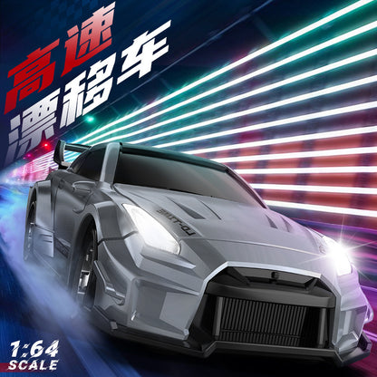 Rc Drift Car Full Scale 1:64 Mini Remote Control Car High-Speed Racing Car Model Ornaments Boy Holiday Gift - image 1