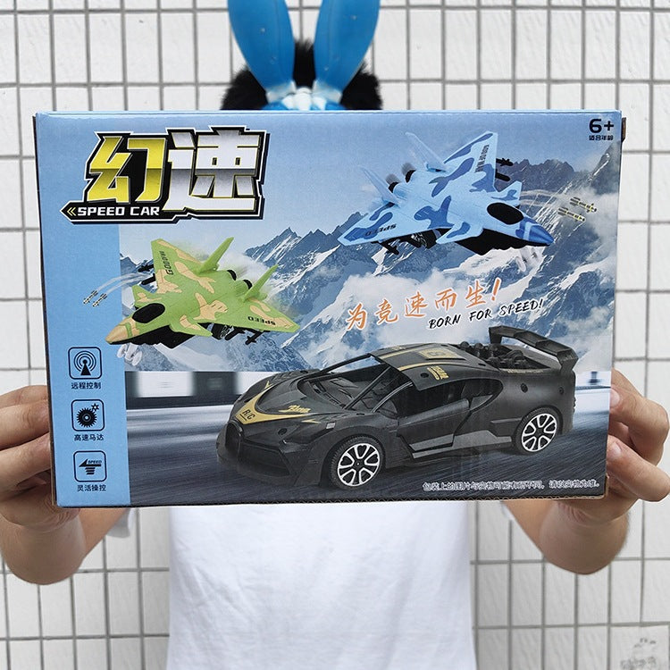 Children's Wireless Remote Control Car with Two-Way Door Opening Racing Remote Control Model Boy's Toy Institution Enrollment Gift - image 4