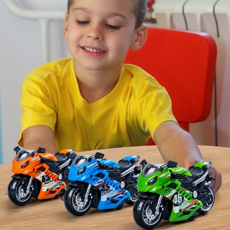 Simulated New Model Sound and Light Music Motorcycle Sports Car Model Children's Inertial Toy Car Boy Gift Wholesale - image 2