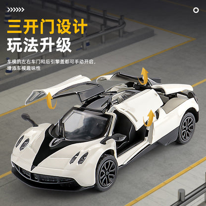 1:43 Three-Door Alloy Toy Simulation Sports Car Model Ornament Pull-Back Toy Car for Children Boys Aged 3-6 Years Old - image 2