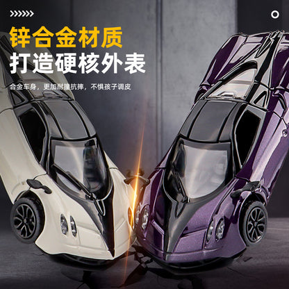 1:43 Three-Door Alloy Toy Simulation Sports Car Model Ornament Pull-Back Toy Car for Children Boys Aged 3-6 Years Old - image 4