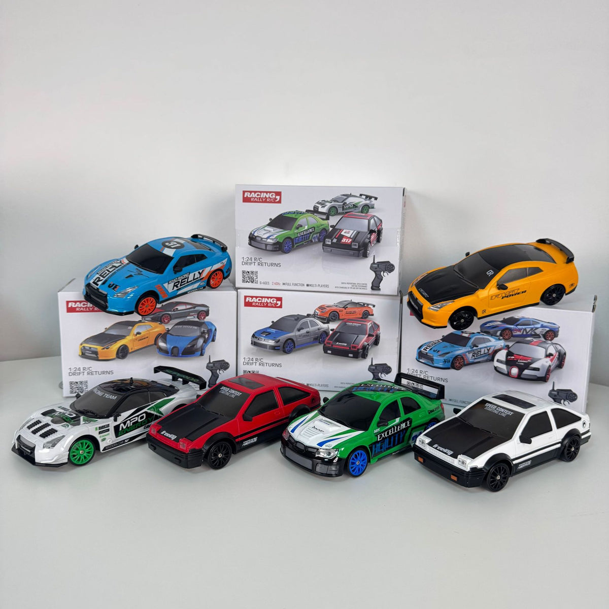 Cross-Border 1:24 Drift Remote Control Car Small Four-Wheel Drive Racing Car Rechargeable High-Speed Children's Toy Car Model Wholesale - image 1