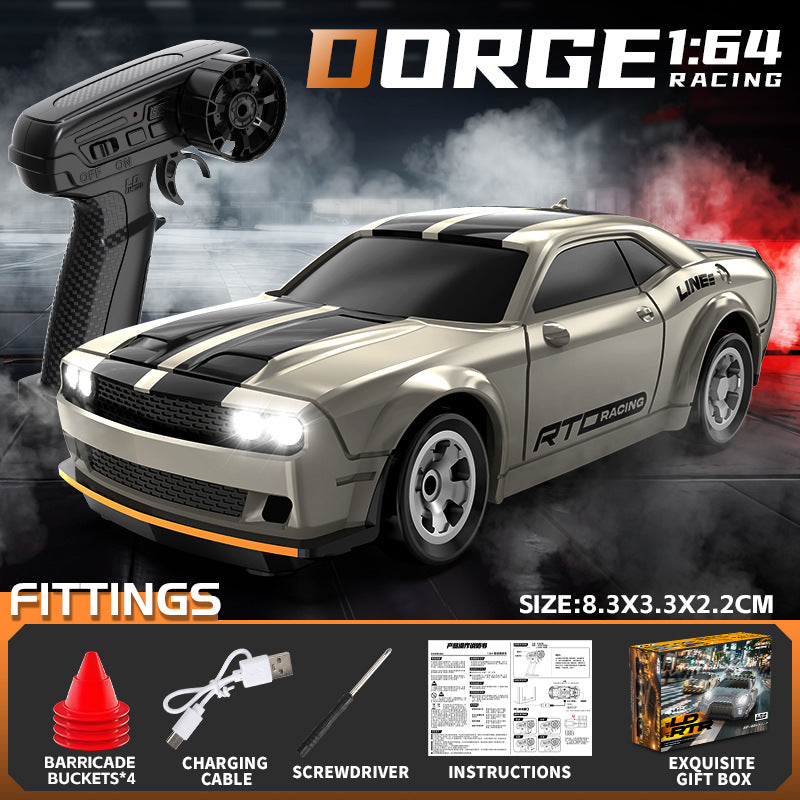Cross-Border Mini Rc Remote Control Car 1:64 Full Scale Four-Wheel Drive Drift Car Desktop Car Model Toy English Version - image 1