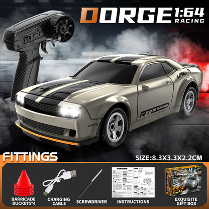 Cross-Border Mini Rc Remote Control Car 1:64 Full Scale Four-Wheel Drive Drift Car Desktop Car Model Toy English Version - image 1