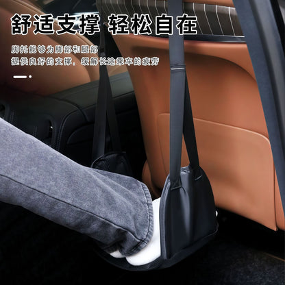 In-Car Rest Footrest Hammock Creative Foot Hammock Desk Hanging Foot Outdoor Rest Hammock Portable - image 3