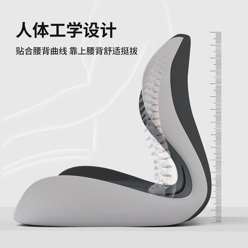 Waist-Protecting Integrated Seat Cushion for Car, Adult Seat Cushion, Office Student Lumbar Support Back Cushion, Integrated Posture Correction Memory Foam Cushion - image 3
