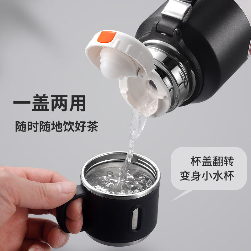 316 Stainless Steel Thermos Cup Tea Water Separation Large Capacity Outdoor Thermos Water Kettle Portable Travel Tea Cup Car - image 4