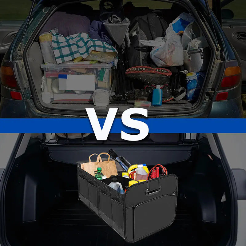 Car Trunk Storage Box Oxford Cloth with Handle Outdoor Storage Box Multi-Functional Folding Car Storage Box - image 2