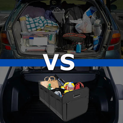 Car Trunk Storage Box Oxford Cloth with Handle Outdoor Storage Box Multi-Functional Folding Car Storage Box - image 2