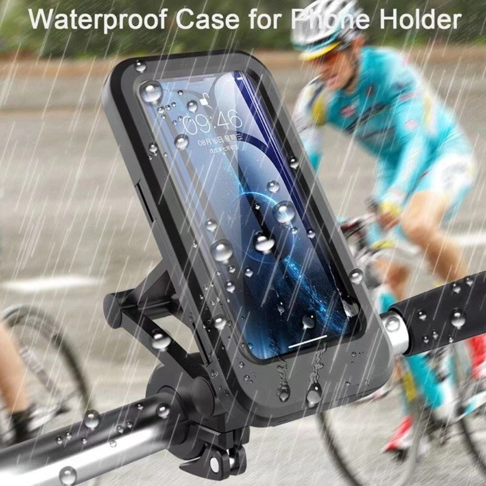 Waterproof Phone Bag, Bicycle Navigation Waterproof Holder, Rider Handlebar Holder, Electric Motorcycle Handlebar Phone Holder - image 2