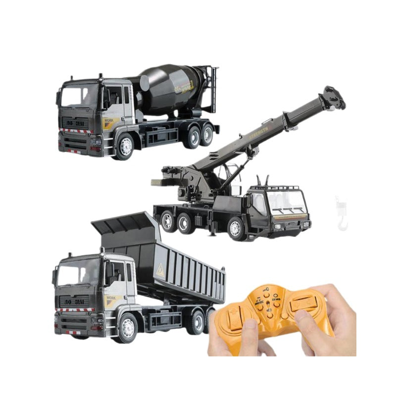 Wireless Remote Control Alloy Dump Truck, Cross-Border Children's Electric Construction Vehicle Toy - image 5