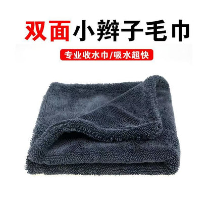 Double-Sided Microfiber Braided Car Towel for Car Washing, Extra Thick Water Collection, Strong Water Absorption, Lint-Free Plush - image 4