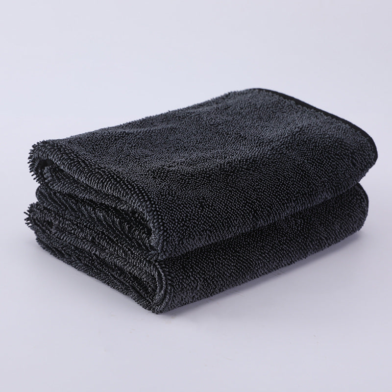 Double-Sided Microfiber Braided Car Towel for Car Washing, Extra Thick Water Collection, Strong Water Absorption, Lint-Free Plush - image 5