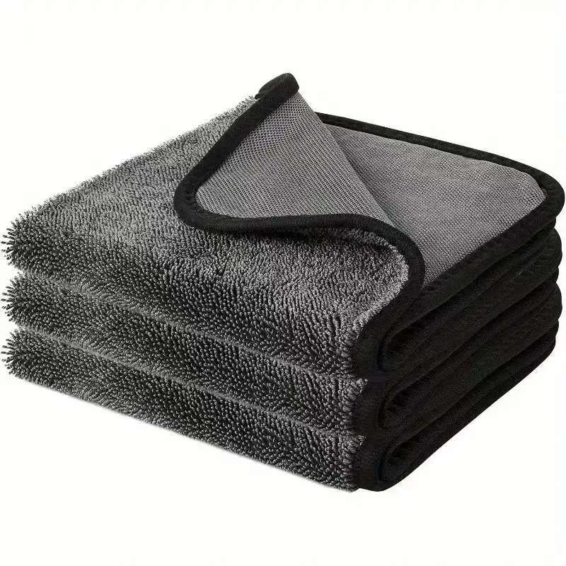 Small Braided Car Cleaning Towel, Absorbent and Leaves No Marks, Edged for Car Washing, Single or Double-Sided Small Braided Water Collection Towel - image 5